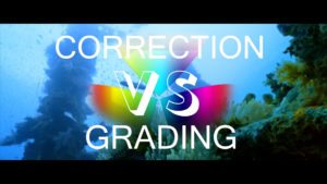 Thumbnail for the blog post. Correction vs Grading. Whats the difference