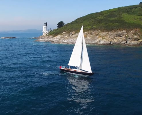 Rustler Yacht off St Anthony Head