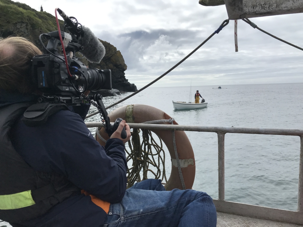Filming for BBC in Cornwall