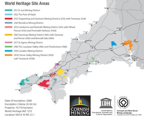 Location of Mining Heritage Sites